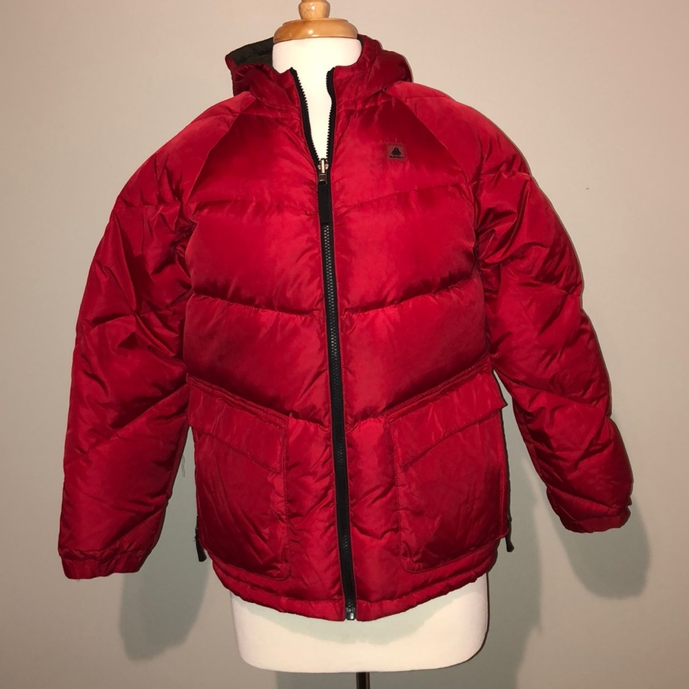 Men’s red raincoat
